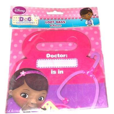 Disney Party Supplies | Disney Doc Mcstuffins Birthday Party Loot Treat Favor Bags 8pcs Nip 8 Pieces | Color: Pink/Purple | Size: One Size