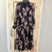 Anthropologie Dresses | Anthro Floral Maxi Dress | Color: Black/Pink | Size: 8