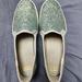 Kate Spade Shoes | Kate Spade Keds Mint Green Glitter Platform Slip-On Shoes. Sz 8.5 | Color: Green | Size: 8.5