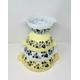 Complete set of JAJ Pyrex Cinderella Bowls Yellow and Black