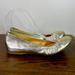 J. Crew Shoes | J.Crew Italy Gold Leather Ballet Flats 6 1/2 | Color: Gold | Size: 6.5