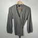 J. Crew Tops | J Crew Womens Medium Top Cotton Blend Long Sleeve Wrap Top Gray Jersey Nwt J7875 | Color: Gray | Size: M