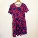 Lularoe Dresses | Lularoe Amelia 2xl Dress | Color: Blue/Pink | Size: 2x