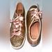 Kate Spade Shoes | Kate Spade Rose Gold Keds Glitter Shoes Size 9 Guc | Color: Gold | Size: 9