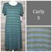 Lularoe Dresses | Lularoe Small Carly | Color: Blue/Green | Size: S