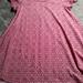 Lularoe Dresses | Girls Lularoe Dress | Color: Pink/White | Size: 4tg