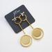 J. Crew Jewelry | J.Crew Circle Swing Earrings In Burnished Gold | Color: Gold | Size: Os