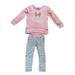 Disney Matching Sets | Disney Minnie Mouse 2 Piece Set. 4t | Color: Gray/Pink | Size: 4tg