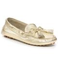 Coach Shoes | Coach Gold Nadia Metallic Driving Loafers With Tassels Size 6 | Color: Gold | Size: 6