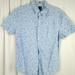 J. Crew Shirts | J.Crew Shirt Mens Blue Floral Button Up Slip Fit Shirt Size Large | Color: Blue | Size: L