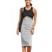 Athleta Dresses | Athleta Color Block Midi Dress | Color: Black/Gray | Size: L