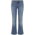 Slim-fit-Jeans PEPE JEANS "Jeans SLIM FIT FLARE LW" Gr. 29, Länge 32, blau (light used) Damen Jeans Röhrenjeans