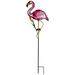 Solar Lighted Pink Flamingo Outdoor Garden Stake - 37.25"