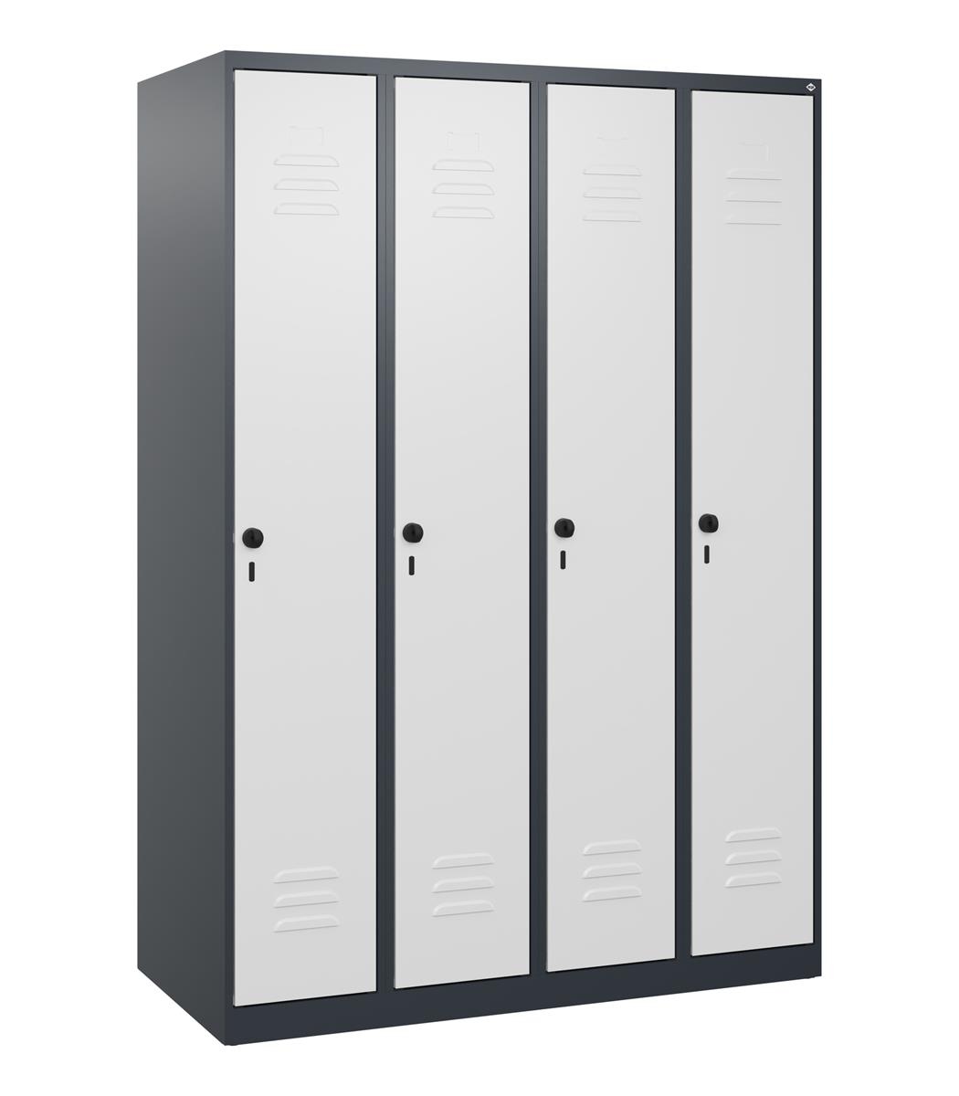 C+P Spind Classic PLUS, 4 Abteile, 1700x1200x500mm, 7016/7035 Image