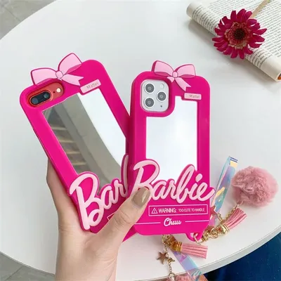 Cartoon Fliege Barbies Prinzessin stereo skopische Handy hülle für iPhone 15 14 13 12 11 Pro max x