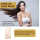 Keratin Hair Mask Smoothing Frizzy Hair Dry Damage Ends Repair Scalp Treatment Hair Roots Nourishing