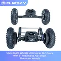 Skateboard Wheels with trucks 16.5"truck With 8'' Pneumatic All Terrain Mountain Wheels and two belt