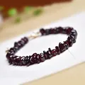 Speziell geformte 5-8mm Wein rot Granat Perlen Armband für Frauen in Charm Armbänder Energie Jaspis