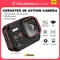 Cerastes Action Kamera 4 k60fps Wifi Anti-Shake-Action-Kamera mit Fernbedienung Bildschirm