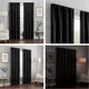 Rideaux noirs occultants à isolation thermique réduction de la lumière rideaux pour salon chambre