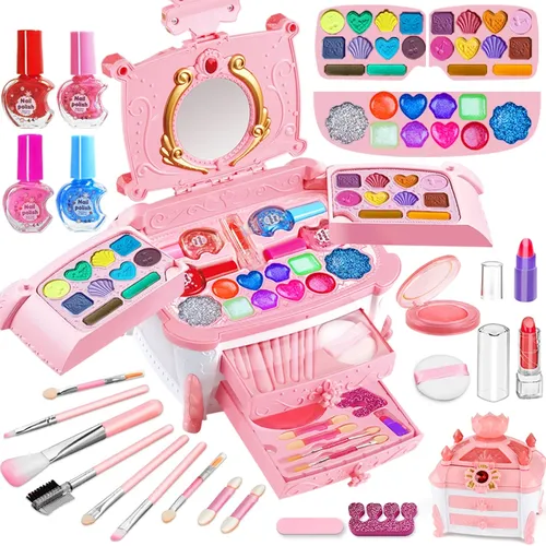 Kinder Make-up-Kit für Mädchen Kinder spielen echte wasch bare Make-up-Kit Kosmetik Spielzeug