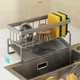 Stainless Steel Sink Drain Rack Sponge Storage Faucet Holder Soap Drainer Towel Rack Shelf Organizer