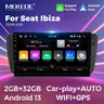 Mekede 2 din android 13 Autoradio Multimedia-Video für Sitz ibiza 6j 2013-2018 Wireless Carplay Auto