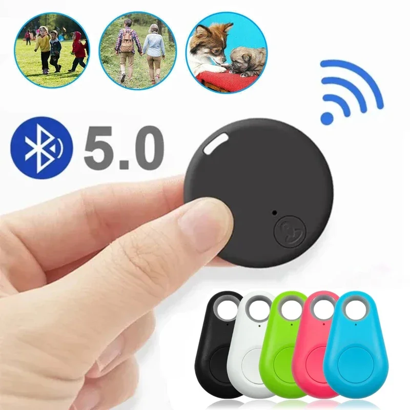 Mini Mobile Bluetooth 5,0 Tracker Anti-Lost-Gerät Runde Anti-Lost-Gerät Haustier Kinder Tasche Brieftasche Tracking Smart Finder Locator ﻿ Image