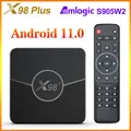 2024 neue x98 plus TV-Box android11 amlogic s905w2 av1 2 4g & 5 8g Dual-WLAN hdr10 Set Fast Box Top