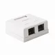 HQ Touriste Ports RJ45 Connecteur UTP STP CAT6 Bureau ShuBox 2 ports Adaptateur de câble réseau