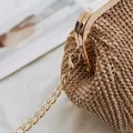 Petits sacs à bandoulière style Boho pour femmes pochette de soirée à loquet sac à main en paille