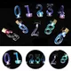 10 Pcs Digital Light Gold Number Candles Lamp Flame-less Lights Pillar Electronic Component Child