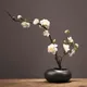 Chinese Ceramic Vase Fake Plum Flower Arrangement Home Livingroom Desktop Furnishings Crafts Dining