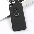 Coque de téléphone en silicone TPU souple avec anneau de doigt arrière étui pour Apple Ipod Touch