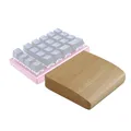 Repose-poignet avec clavier mécanique en bois de noyer tapis antidérapant ergonomique pour bureau