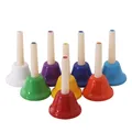 Cloche de clochette colorée Orff PerSCH pour enfants jouets musicaux anneau de clochette cadeau