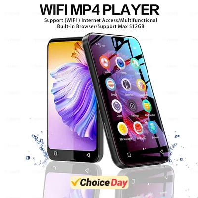 Lecteur MP3 Portable WiFi MP4 Bluetooth son HiFi lecteur de musique écran tactile 4.0 pouces
