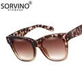 SORVINO – lunettes de soleil rétro léopard carré œil de chat pour femmes mode années 90 Rave marque