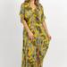 OLIVACEOUS Cold Shoulder Maxi Dress - Yellow