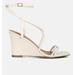 London Rag Gram Hunt Ankle Strap Wedge Sandals - White - US 8