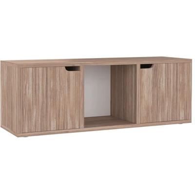 TV-Schrank Grau Sonoma-Eiche 88,5x27,5x30,5 cm Holzwerkstoff vidaXL