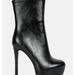 London Rag Marsha High Platform Stiletto Ankle Boots - Black - US-5 / UK-3 / EU-36