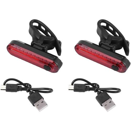 2 teile/satz Fahrrad Hinten Rücklicht, Ultra Helle usb Aufladbare Fahrrad Rücklichter, Rot Hohe