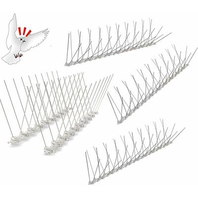 Edelstahl-Taubennägel, 5 Stück Balkon-Taubennägel, vorinstallierte flexible Anti-Vogel-Nägel für