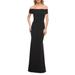 Off The Shoulder Beaded Sheath Gown