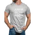 Letter Graphic Prints Black White Gray T shirt Tee Graphic Tee Men's Graphic Cotton Blend Shirt Casual Papa T Shirts Shirt Short Sleeve Comfortable Tee Outdoor Street Summer Fashion Designer Clothing