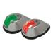 Perko 0274M00DP1 Red & Green 12V LED Side Lights with Chrome Housing - 1 Pair