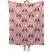 Yibo Cute French Bulldog Blanket Animal Dog Print for Puppy Dog Crib Bed Couch Sofa Super Soft Lightweight Throw Frenchie Gifts for Women Bulldog Lover Baby for Pet/Stroller