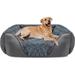 XX-Large Dog Bed for Large Medium Small Dogs Rectangle Washable Dog Bed Orthopedic Dog Bed Soft Calming Sleeping Puppy Bed Durable Pet Cuddler with Anti-Slip Bottom XXL(42 x30 x10 )