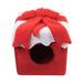 Cat Beds for Indoor Cats-Small Dog Bed with Anti-Slip Bottom Cute Cat And Dog Bed For Indoor Cat Cave Dog House Comfortable Pet Bed for Small Dogs Puppy Kitten Rabbit Anti-Slip (Red)